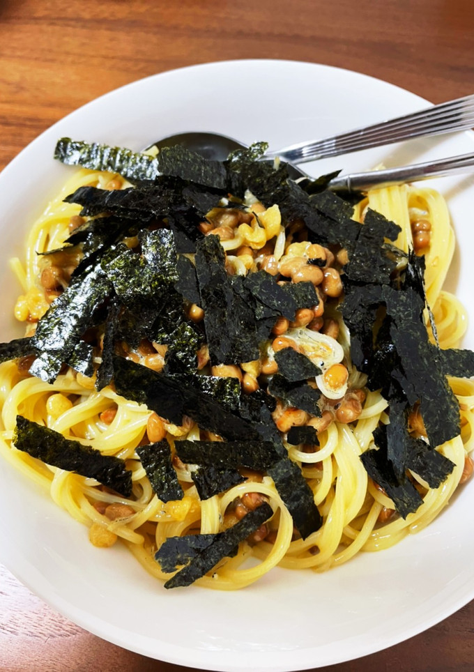 簡単　しらすと納豆の美味しいパスタ♡-レシピのメイン写真
