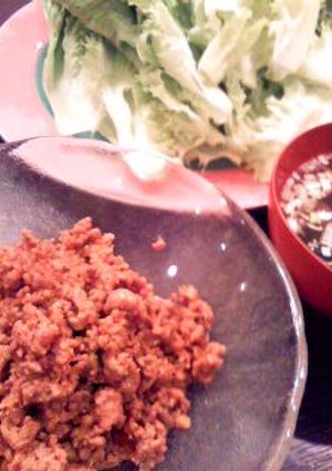 肉味噌のレタス巻き-レシピのメイン写真