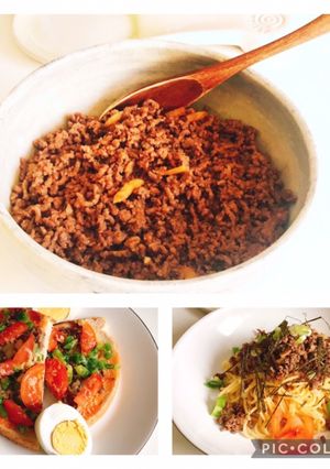 簡単＆時短　アレンジ色々牛挽肉そぼろ-レシピのメイン写真