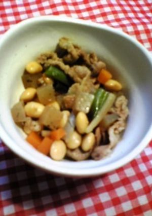 大豆＆豚肉＆冷蔵庫残り野菜煮☆-レシピのメイン写真