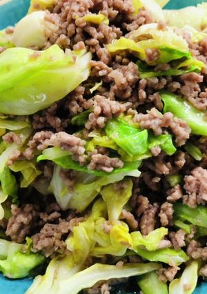 キャベツとひき肉炒め-レシピのメイン写真