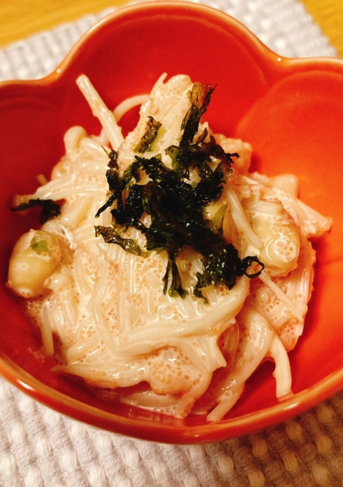 あと一品☆えのきと大豆の明太マヨ和え☆-レシピのメイン写真