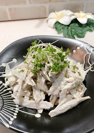 ごぼうと鶏胸肉のコクうまサラダ-レシピのメイン写真