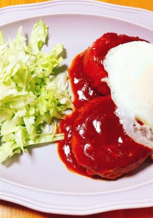昔懐かしい♡煮込みハンバーグ4人分版-レシピのメイン写真