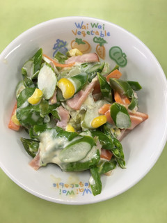 【保育園給食】アスパラのみそマヨサラダ-レシピのメイン写真