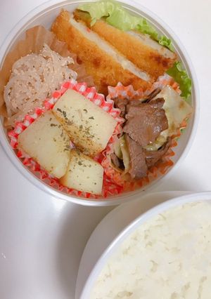 4/22 息子さんランチジャー弁当-レシピのメイン写真
