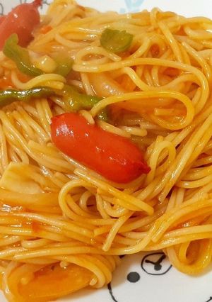 ワンパン！市販のナポリタンソースでナポリタン-レシピのメイン写真