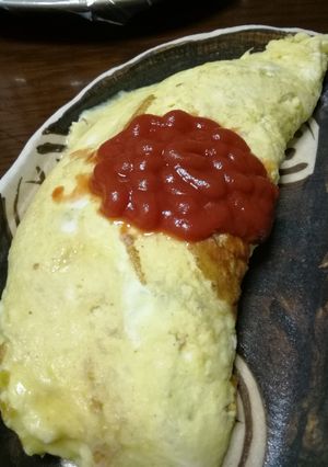 牛乳でふんわりオムレツ-レシピのメイン写真