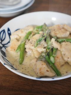 鶏胸肉のマスタードクリーム炒め-レシピのメイン写真