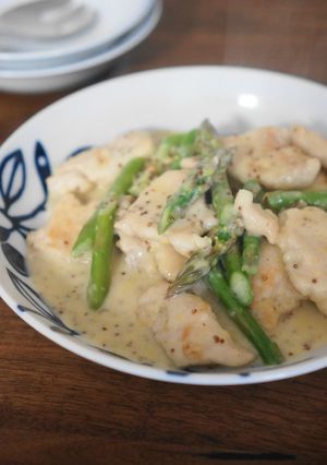 鶏胸肉のマスタードクリーム炒め-レシピのメイン写真