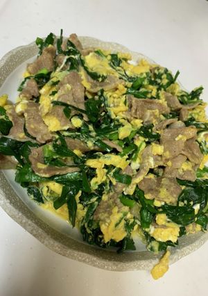 とってもシンプル豚ニラ玉-レシピのメイン写真