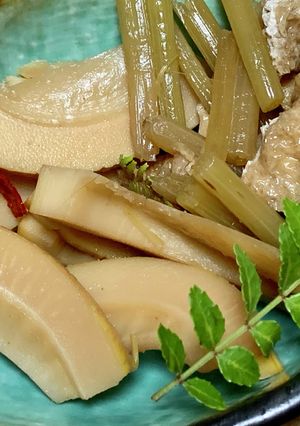 成長しすぎた少し大きめのタケノコの煮物　-レシピのメイン写真