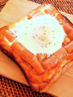 スモークチーズのカルボナーラトースト-レシピのメイン写真