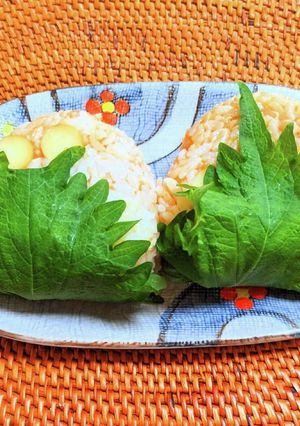 スモークチーズとかつお節のおにぎり-レシピのメイン写真