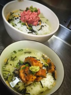 永谷園の鰻、鮪の中落ち茶漬け(*≧∀≦*-レシピのメイン写真