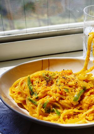 濃厚かぼちゃナポリタン-レシピのメイン写真