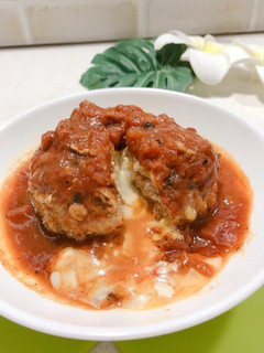 オートミール入りトマト煮込みハンバーグ♥-レシピのメイン写真