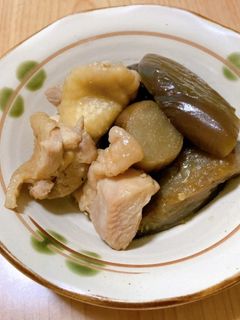 鶏肉と茄子の煮物-レシピのメイン写真