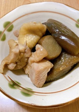 鶏肉と茄子の煮物-レシピのメイン写真