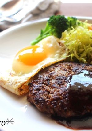 ｍ卵パン粉なし！レバー入りハンバーグ-レシピのメイン写真