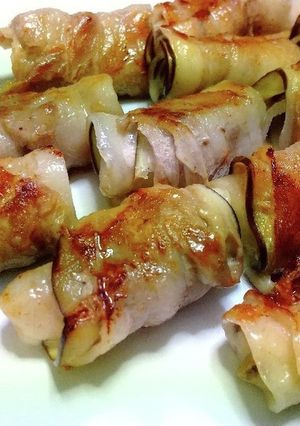 なすとチーズの豚バラ巻き-レシピのメイン写真