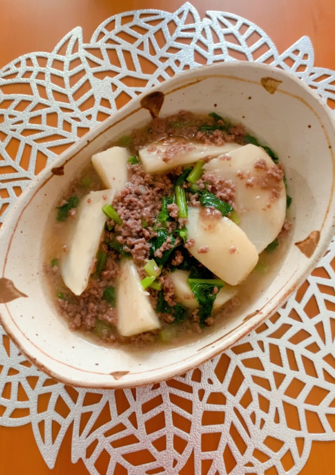 とろとろ蕪の煮ものひき肉あん-レシピのメイン写真