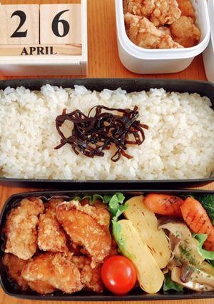 鶏ささみの唐揚げ弁当 21/4.26-レシピのメイン写真