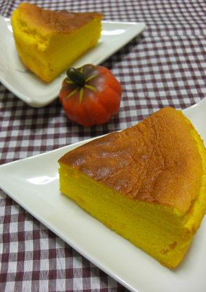 かぼちゃのしっとりスフレケーキ♫♬-レシピのメイン写真