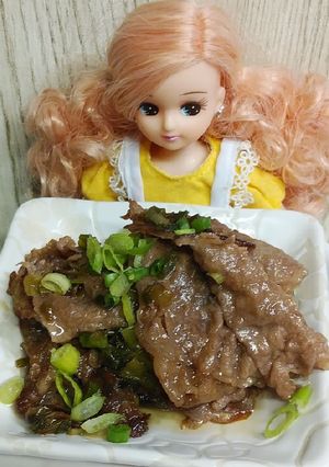 リカちゃん♡牛肉わけぎポン酢炒め甘┳┓-レシピのメイン写真