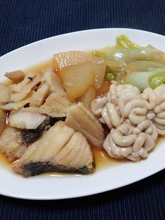 タラと白子の煮付け-レシピのメイン写真