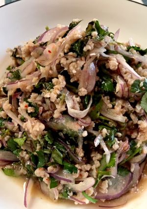 簡単本格ラープガイ(タイ風挽肉炒め)-レシピのメイン写真