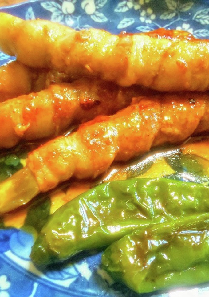 合わせ調味料で簡単 長茄子の肉まき-レシピのメイン写真