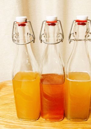 緑茶で超フルーティ発泡タイプのコンブチャ-レシピのメイン写真