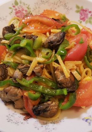 スモークオイスターとトマトのパスタ-レシピのメイン写真