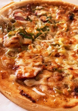 鴨ネギピザ　ガーリック醤油ソース-レシピのメイン写真