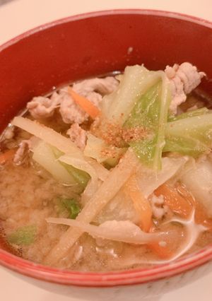 春の豚汁(春キャベツ入り)-レシピのメイン写真