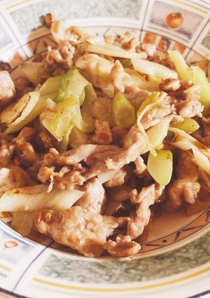 めちゃ簡単！ネギ塩豚肉炒め-レシピのメイン写真