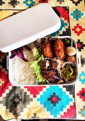 コロッケ弁当　〜高校生男子弁当〜-レシピのメイン写真