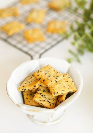 ハマる味♪胡麻塩みりんクッキー-レシピのメイン写真