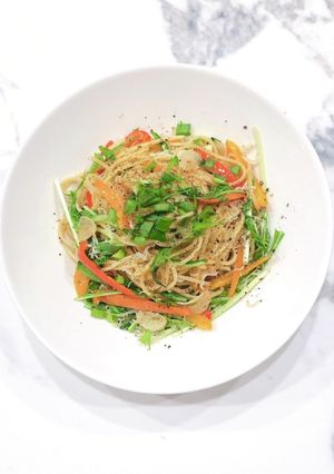 彩り豊か♡春の京風パスタ-レシピのメイン写真