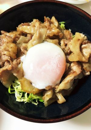 豚丼、卵のせ-レシピのメイン写真