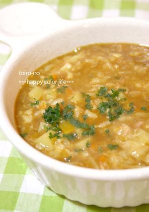 冷凍ご飯が復活！簡単カレーリゾット風♪-レシピのメイン写真