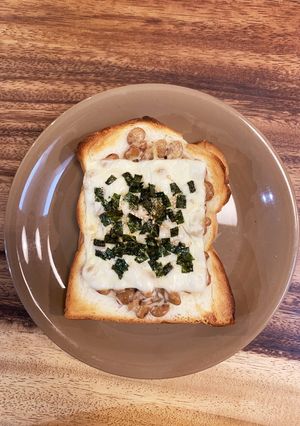 うまうま納豆食パン-レシピのメイン写真