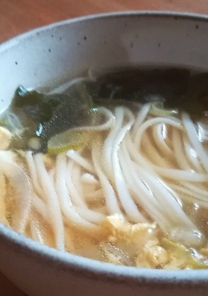 ほっと落ち着く　かき玉うどん-レシピのメイン写真