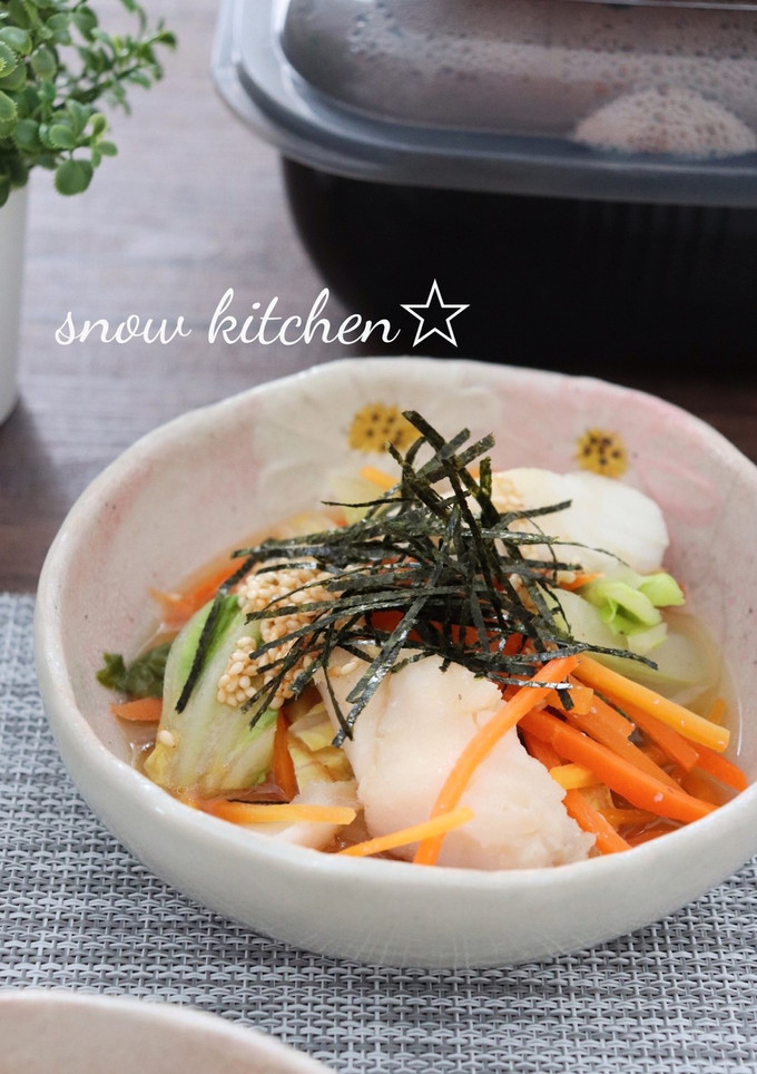 グルラボで！鱈と白菜の中華風煮浸し-レシピのメイン写真