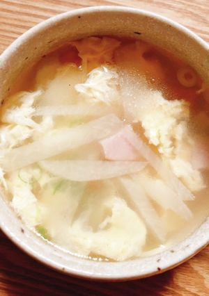 だいこんとベーコンのスープ-レシピのメイン写真