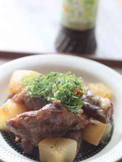 大葉ドレッシングで豚軟骨と大根の甘辛煮-レシピのメイン写真