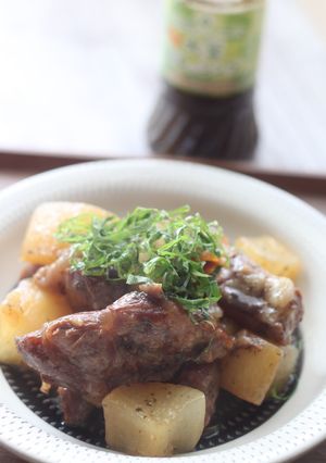 大葉ドレッシングで豚軟骨と大根の甘辛煮-レシピのメイン写真