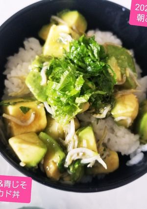 しらす&青じそのアボカド丼☆-レシピのメイン写真