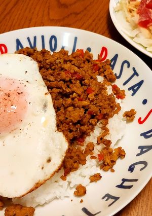 カレー粉で簡単に南国風！ガパオライス-レシピのメイン写真